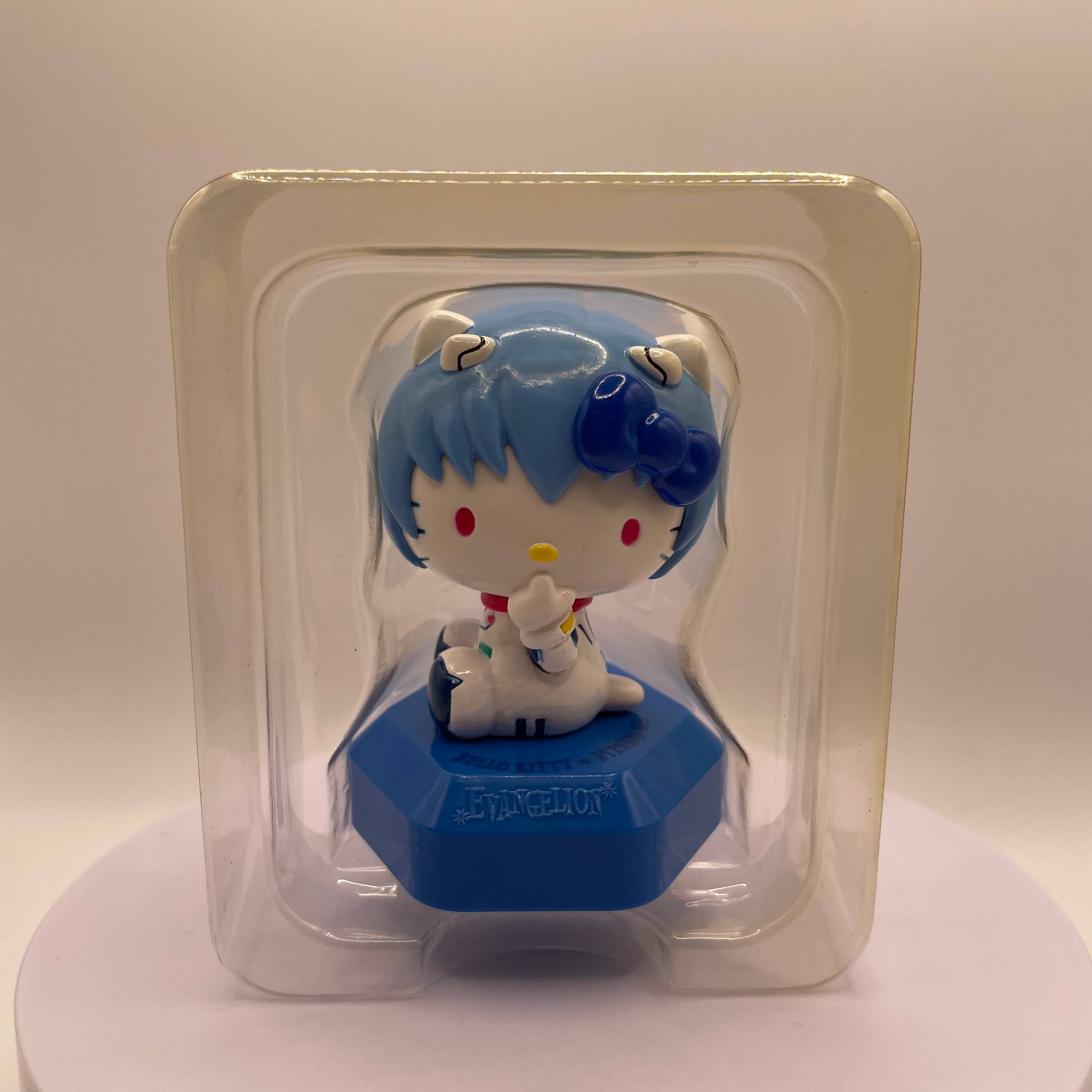 Hello Kitty x Evangelion Ayanami Rei Cosplay — Hello Kitty (cosplaying as Rei Ayanami) figure, Neon Genesis Evangelion x Hello Kitty (Sanrio Collaboration)