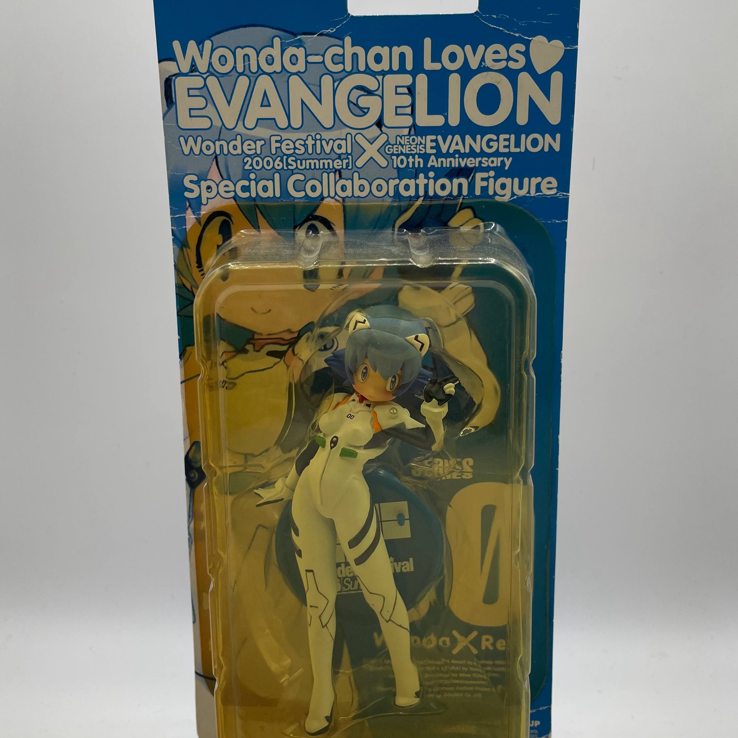 Wonda-chan Loves Evangelion - Wonda-chan (Rei Ayanami Cosplay Version) — Wonda-chan (dressed as Rei Ayanami) figure, Neon Genesis Evangelion / Wonder Festival — photo 1